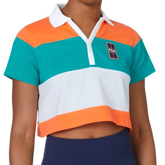 Fila Tops - X Dvrx Cropped Polo Shirt - featuring 3 colors